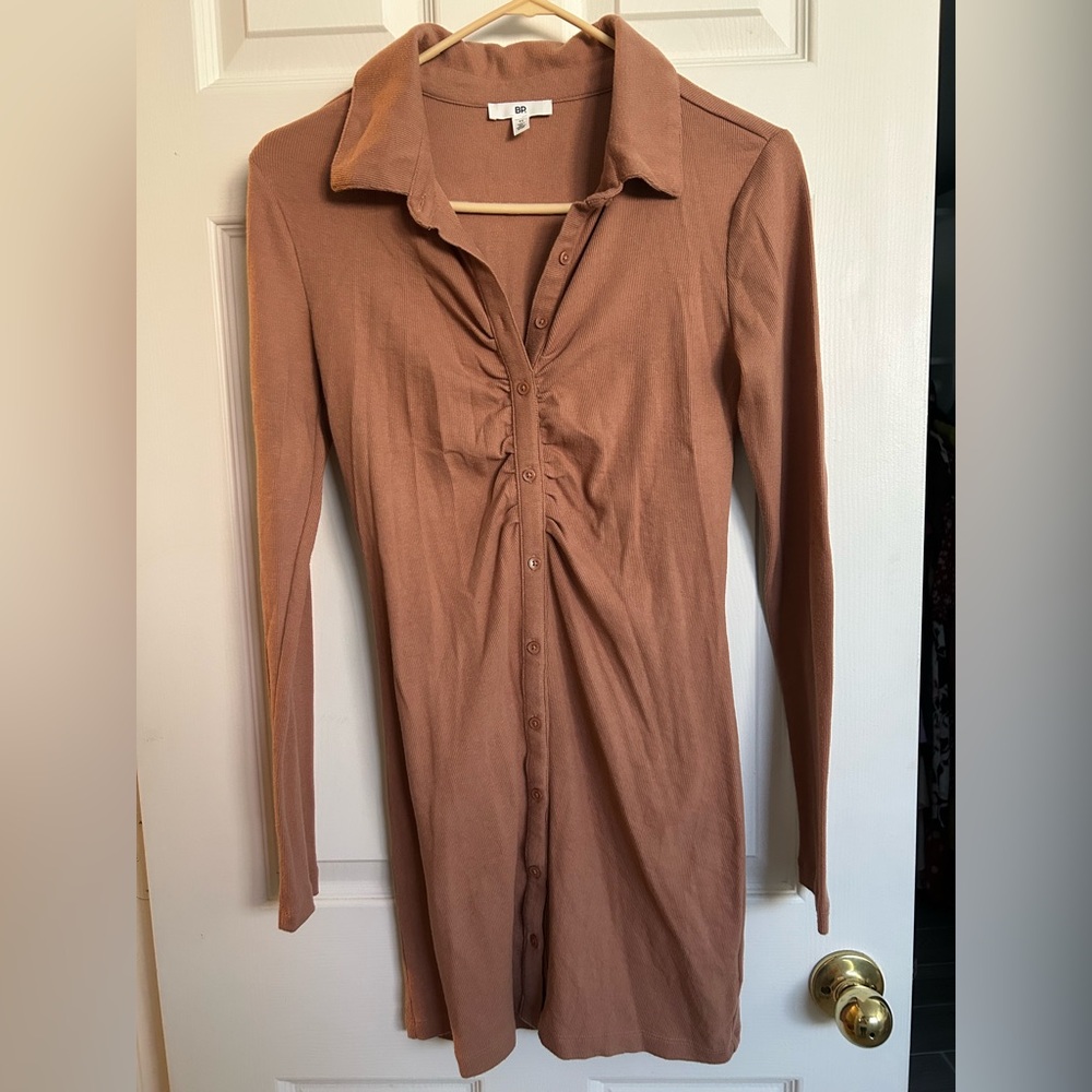 BP rust Long Sleeve dress